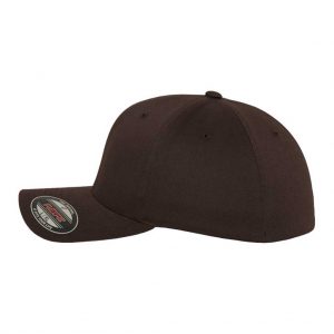 Flexfit Wooly Combed Brown – side 1