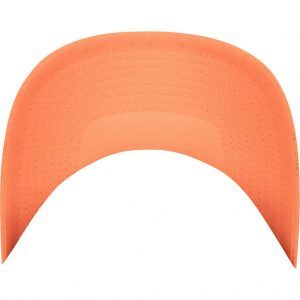 Flexfit 3-Tone Flexfit Cap Neon Orange/Weiß/Olivgrün – schild