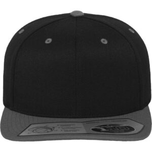 Flexfit 110 Fitted Snapback Black/Grey – front
