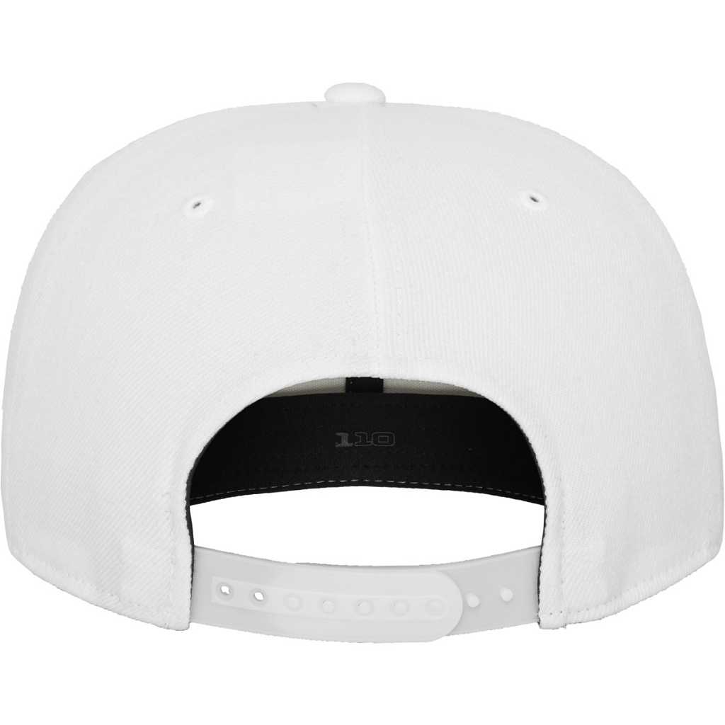 Flexfit 110 Fitted Snapback White – back