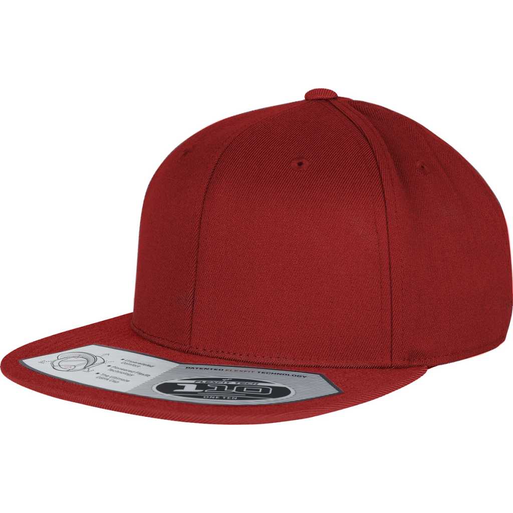 Flexfit 110 Fitted Snapback Red – oblique