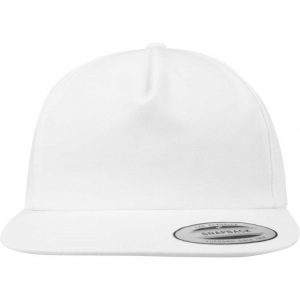 Flexfit  Unstructured 5-Panel Snapback White – front