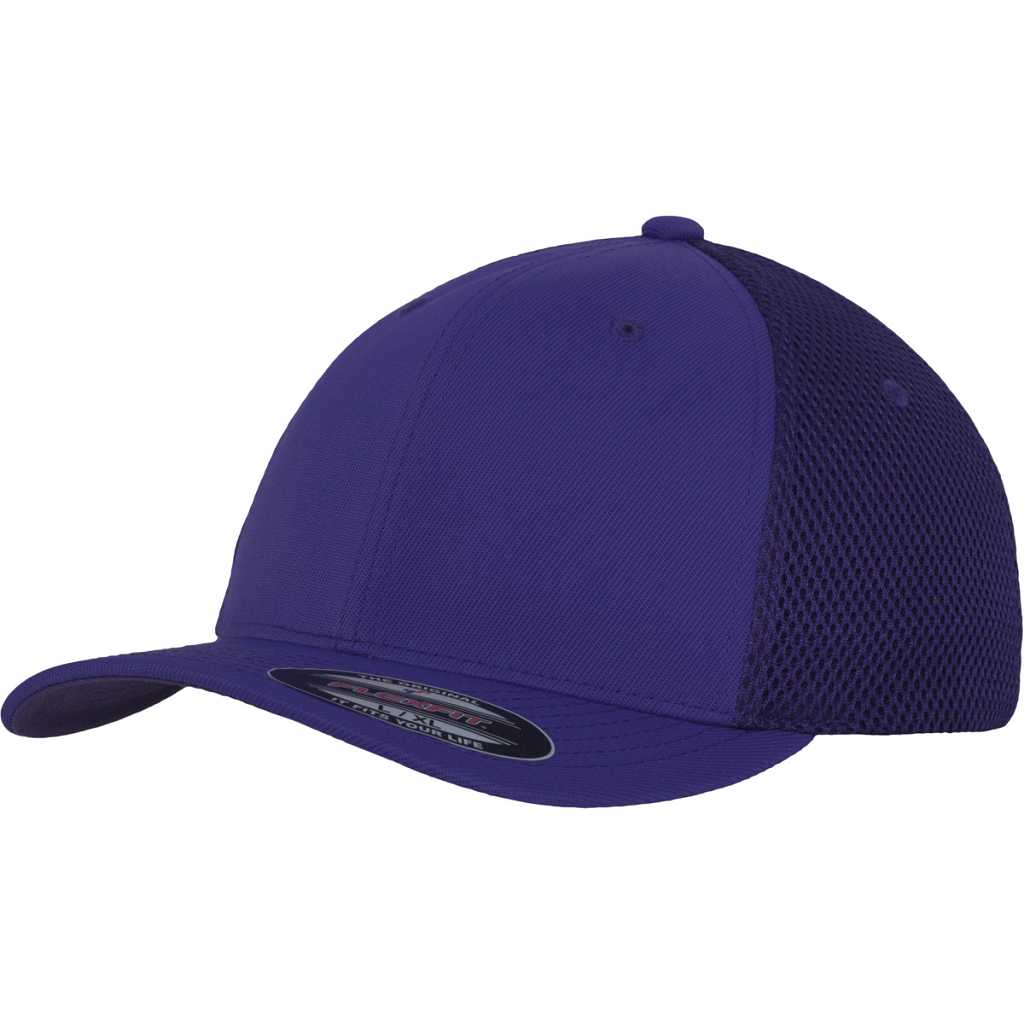 Flexfit Flexfit Tactel Mesh Cap Purple – oblique