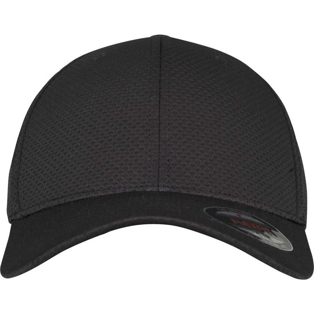 Flexfit Flexfit 3D Hexagon Jersey Cap Black – front