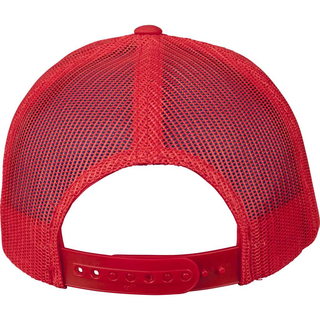 Flexfit Retro Trucker Colored Front Red/White/Red – back
