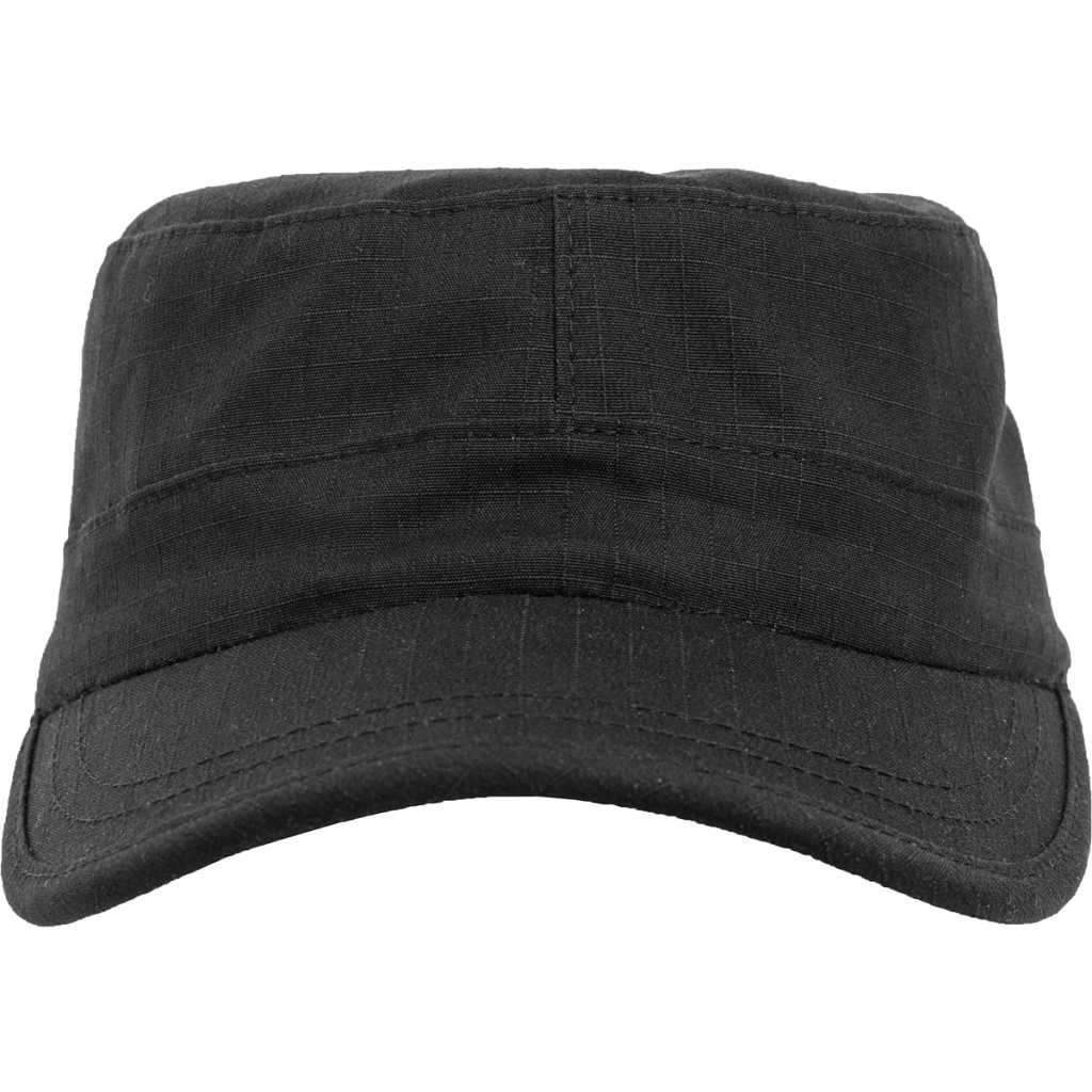 Flexfit Adjustable Top Gun Ripstop Cap Black – front