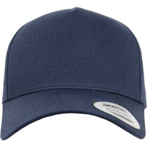 Flexfit 5-Panel Curved Classic Snapback Navy – front