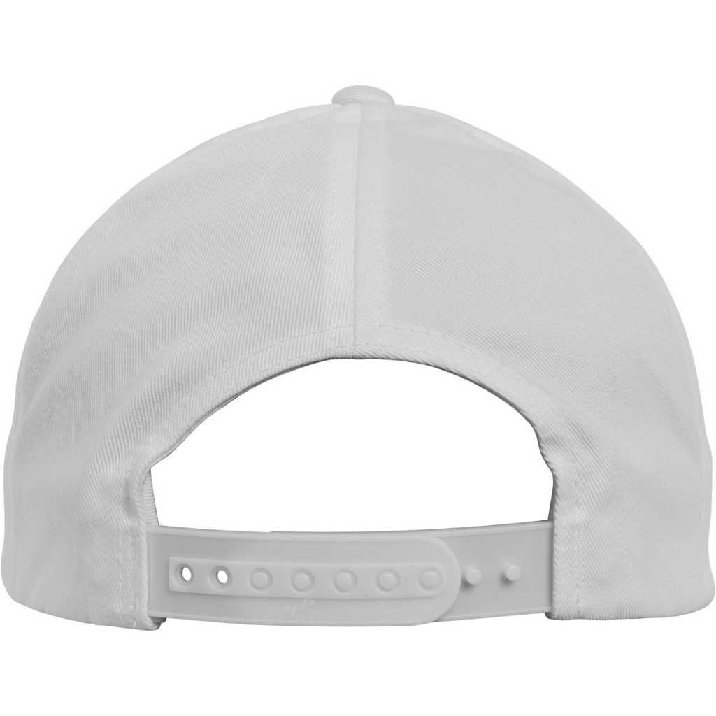 Flexfit 5-Panel Curved Classic Snapback White – back
