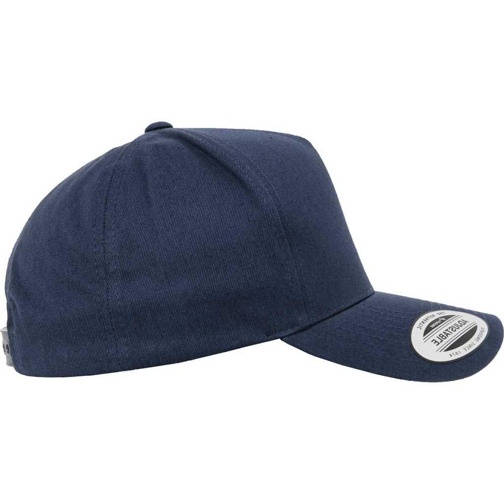 Flexfit 5-Panel Curved Classic Snapback Navy – side 2
