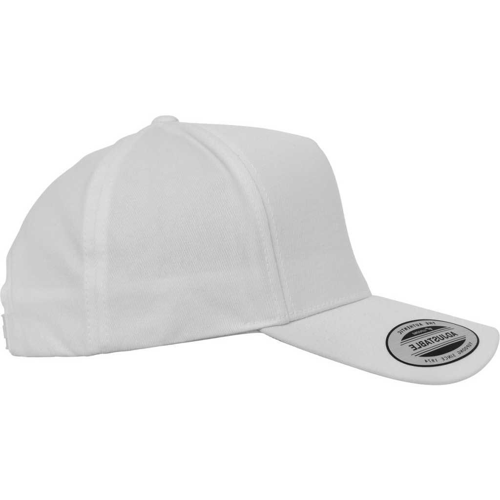 Flexfit 5-Panel Curved Classic Snapback White – side 2