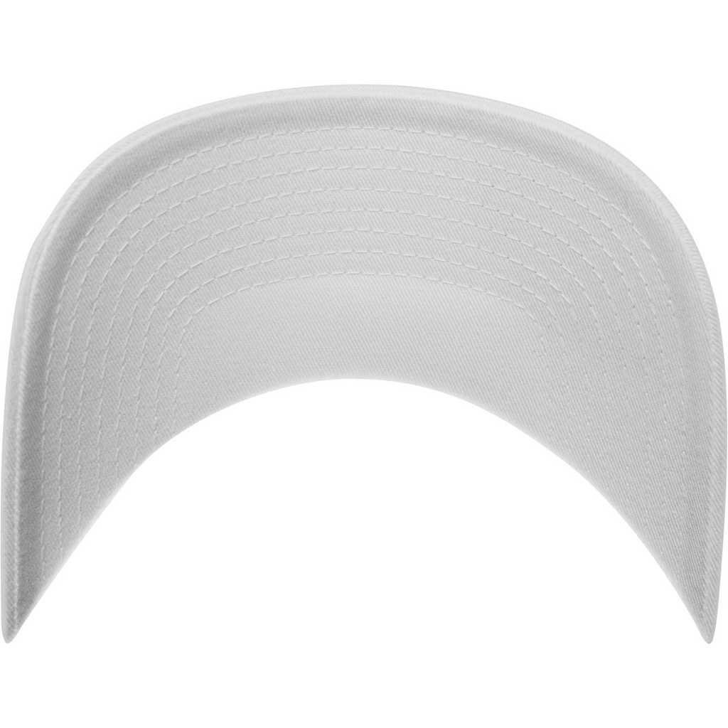 Flexfit 5-Panel Curved Classic Snapback White – schild