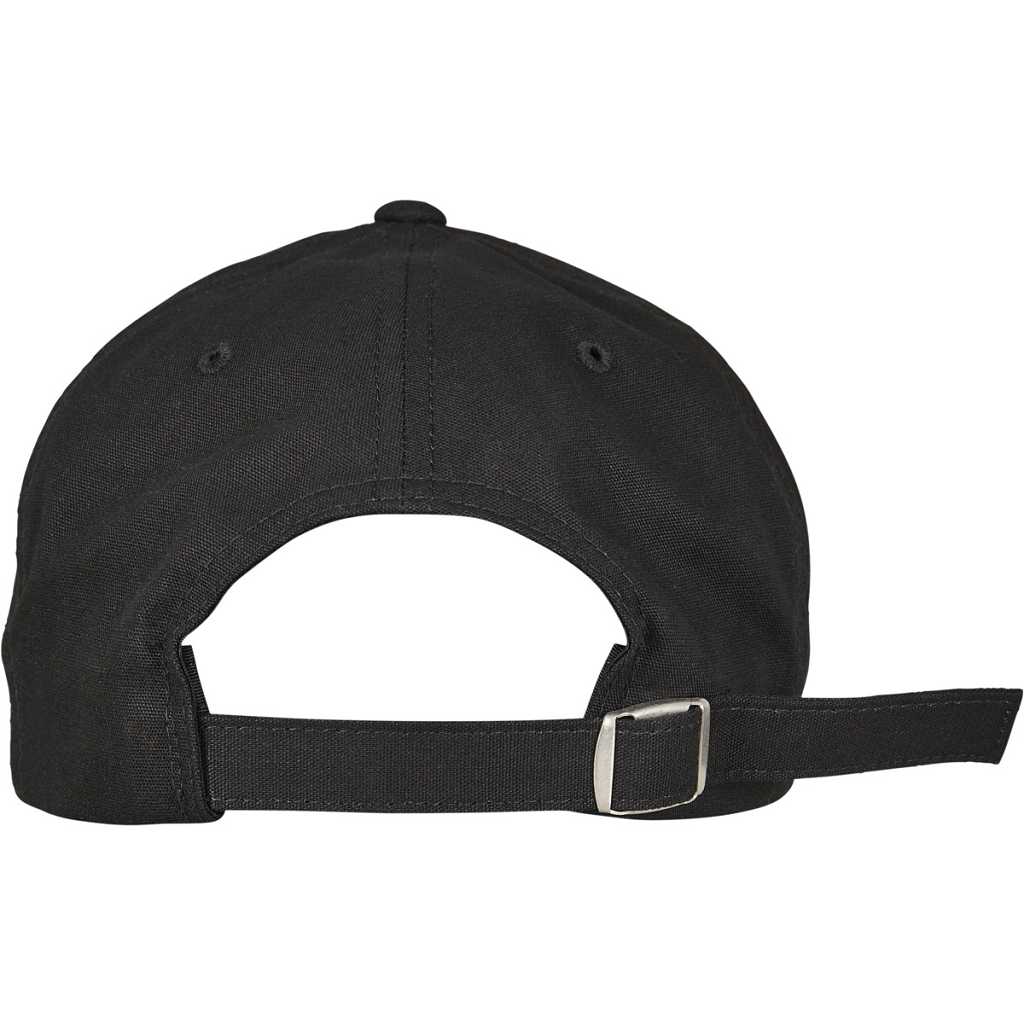 Flexfit 6-Panel Curved Metal Snap Cap Black – back