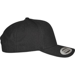 Flexfit 6-Panel Curved Metal Snap Cap Black – side 2