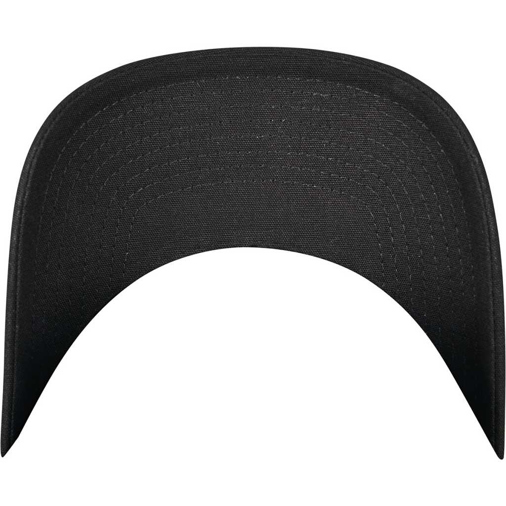 Flexfit 6-Panel Curved Metal Snap Cap Black – schild
